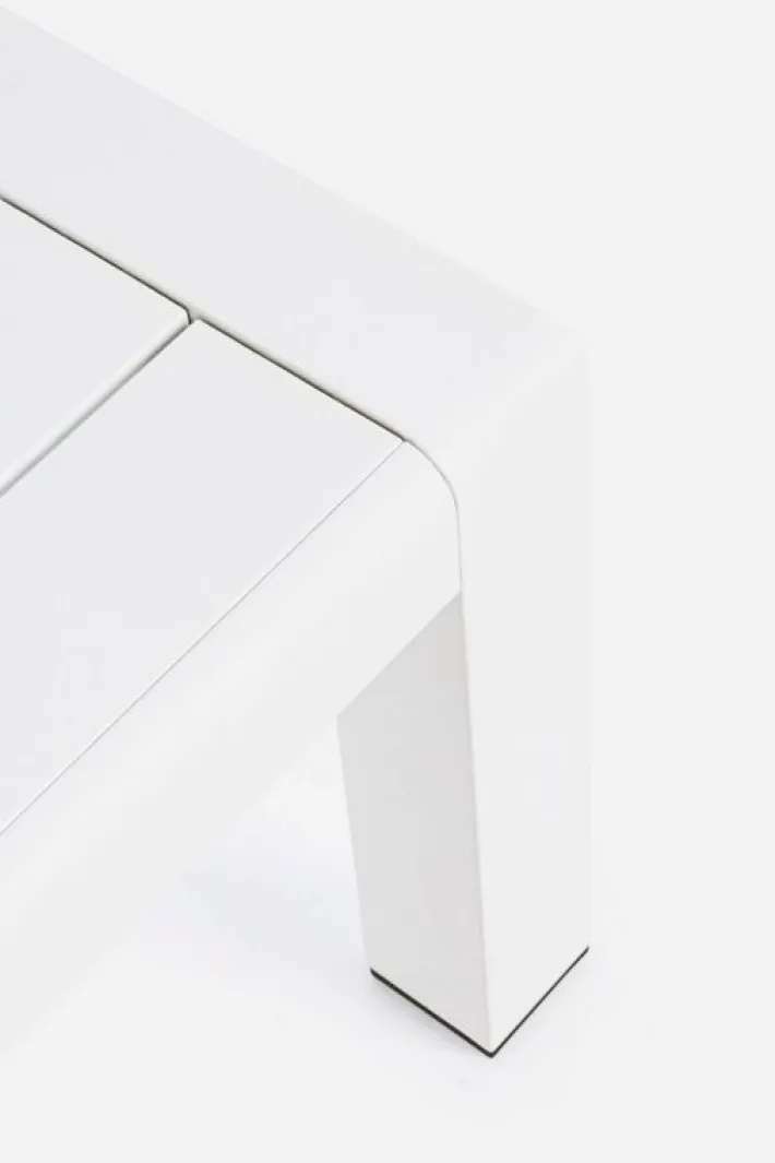 Bizzotto Salotti Completi>SALOTTO ANGOLARE IN ALLUMINIO BIANCO CX21 - KONNOR