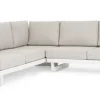 Bizzotto Salotti Completi>SALOTTO ANGOLARE IN ALLUMINIO BIANCO WG20 - INFINITY