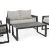 Bizzotto Salotti Completi>SALOTTO IN ALLUMINIO ANTRACITE LH32 - CAPTIVA