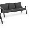 Bizzotto Salotti Completi>SALOTTO IN ALLUMINIO ANTRACITE JX55 - TRUMAN