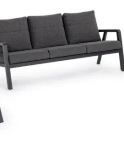 Bizzotto Salotti Completi>SALOTTO IN ALLUMINIO ANTRACITE JX55 - TRUMAN