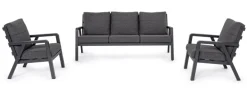 Bizzotto Salotti Completi>SALOTTO IN ALLUMINIO ANTRACITE JX55 - TRUMAN