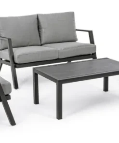 Bizzotto Salotti Completi>SALOTTO IN ALLUMINIO ANTRACITE YK13 - HARLEY
