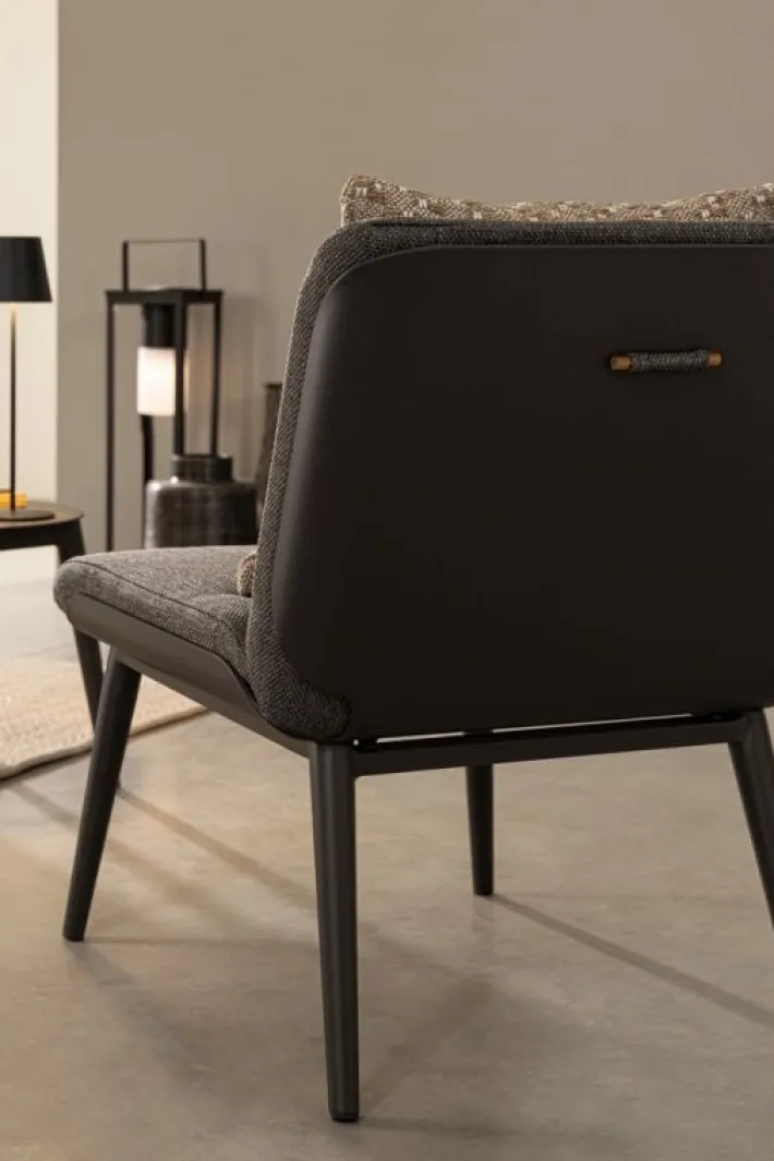 Bizzotto Salotti Completi>SALOTTO IN ALLUMINIO ANTRACITE WG21 - ISABELA