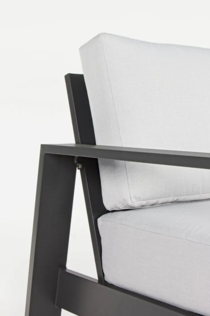 Bizzotto Salotti Completi>SALOTTO IN ALLUMINIO ANTRACITE YK13 - BALTIC