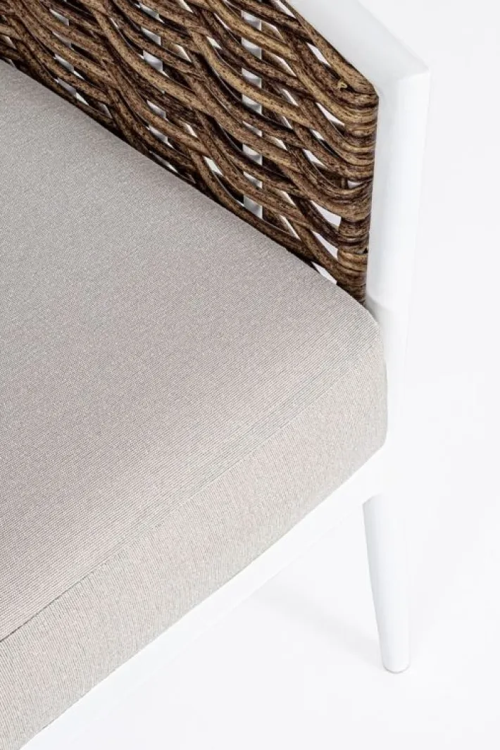 Bizzotto Salotti Completi>SALOTTO IN FIBRA SINTETICA BIANCO YK11 - MARIBELA