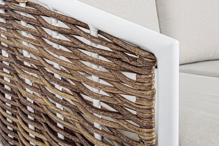 Bizzotto Salotti Completi>SALOTTO IN FIBRA SINTETICA BIANCO YK11 - MARIBELA