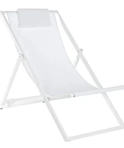 Bizzotto Lettini, Sdraio E Chaise Longue>SDRAIO IN ALLUMINIO BIANCA - TAYLOR