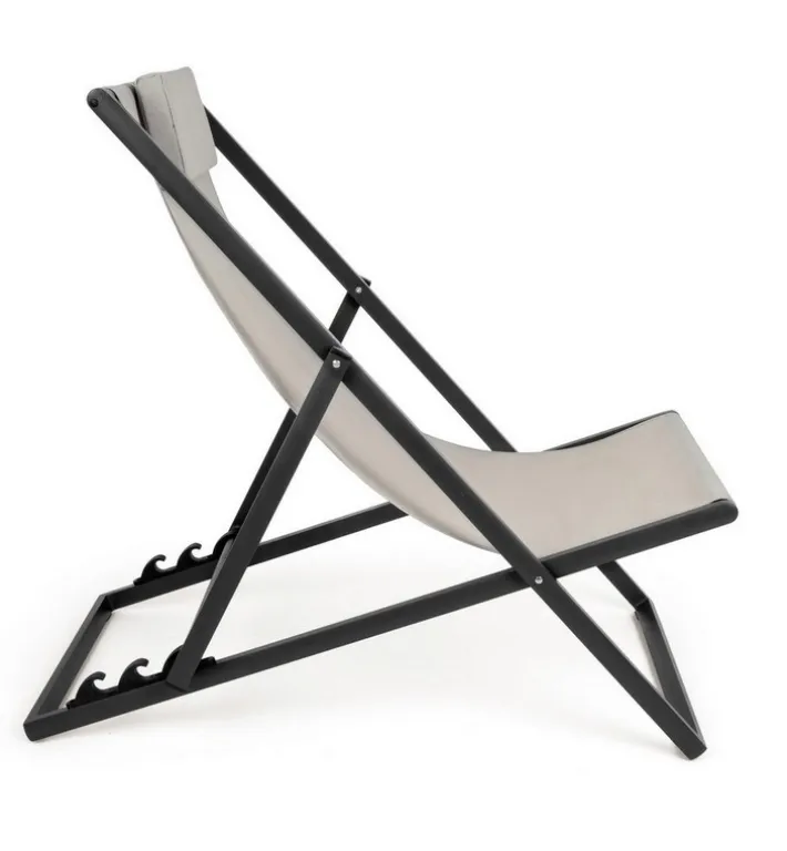 Bizzotto Lettini, Sdraio E Chaise Longue>SDRAIO IN ALLUMINIO GRIGIO SCURO - TAYLOR
