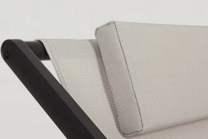 Bizzotto Lettini, Sdraio E Chaise Longue>SDRAIO IN ALLUMINIO GRIGIO SCURO - TAYLOR