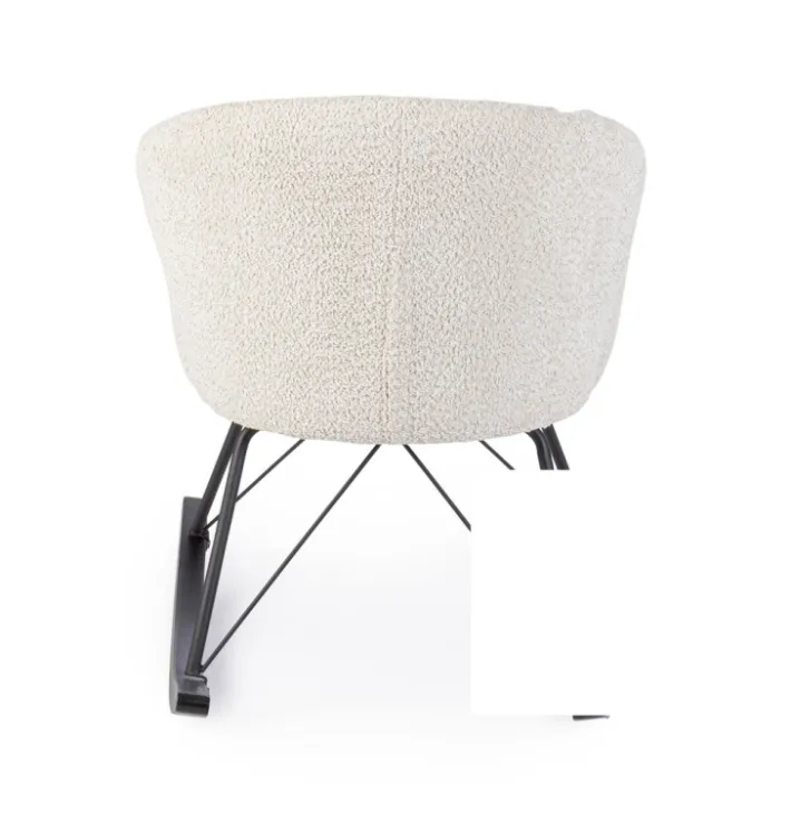 Bizzotto Poltrone E Chaise Longue>SEDIA A DONDOLO EFFETTO BOUCLE' NATURALE - SIBILLA