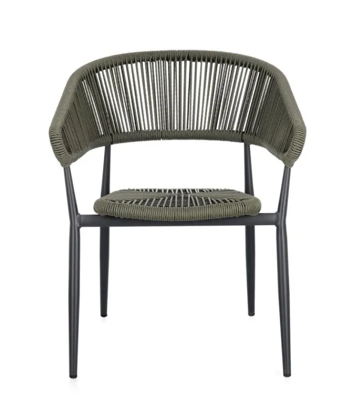 Bizzotto Sedie>SEDIA C-BR ALGAIDA ANTRACITE/VERDE