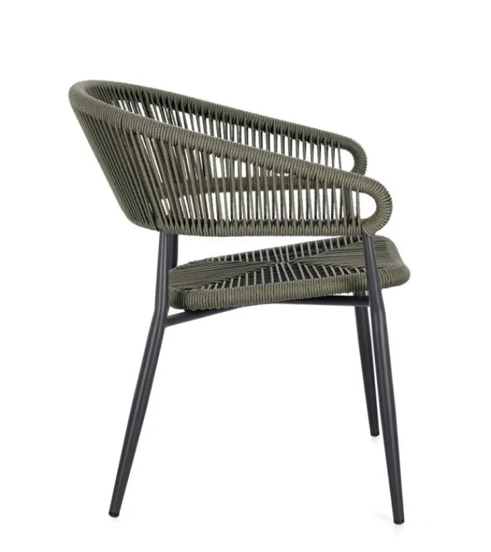 Bizzotto Sedie>SEDIA C-BR ALGAIDA ANTRACITE/VERDE