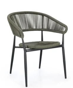 Bizzotto Sedie>SEDIA C-BR ALGAIDA ANTRACITE/VERDE