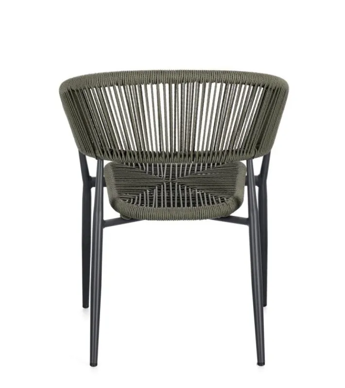 Bizzotto Sedie>SEDIA C-BR ALGAIDA ANTRACITE/VERDE