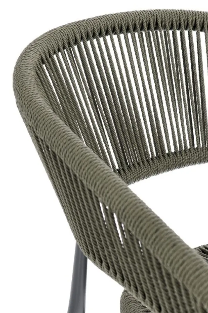 Bizzotto Sedie>SEDIA C-BR ALGAIDA ANTRACITE/VERDE