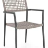 Bizzotto Sedie>SEDIA C-BR CALETA ANTRACITE/KHAKI