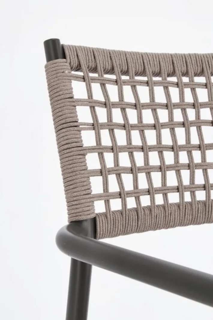 Bizzotto Sedie>SEDIA C-BR CALETA ANTRACITE/KHAKI