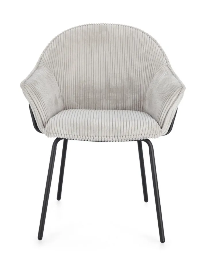 Bizzotto Sedie>SEDIA C-BR CASSIDY NERO/GRIGIO CHIARO