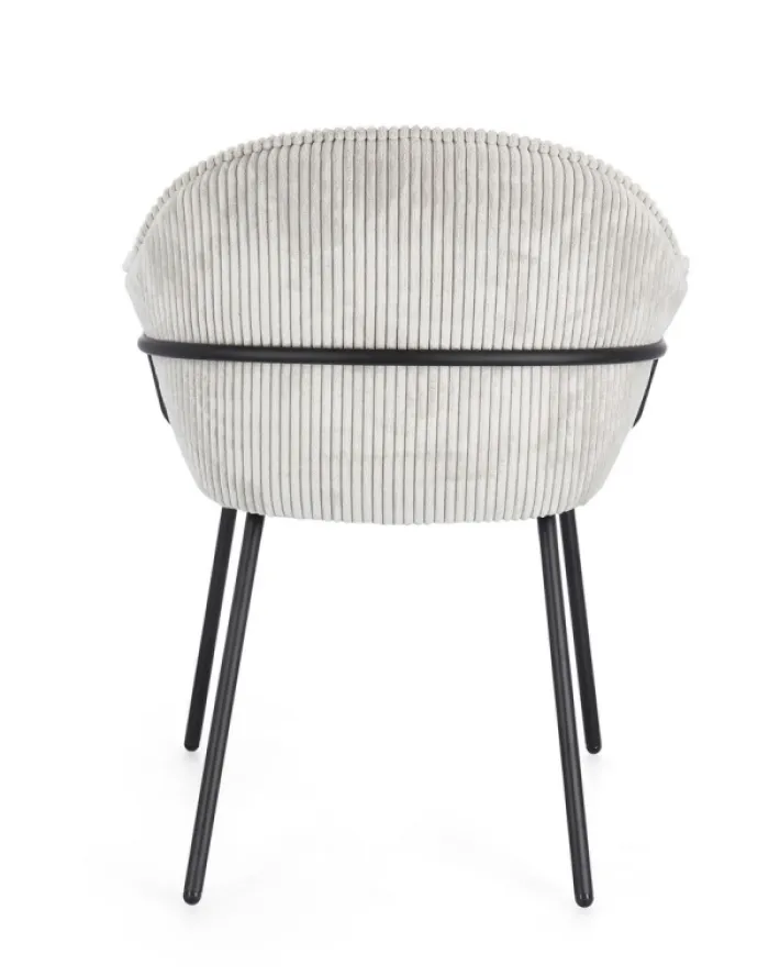 Bizzotto Sedie>SEDIA C-BR CASSIDY NERO/GRIGIO CHIARO