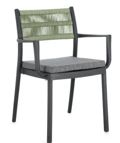 Bizzotto Sedie>SEDIA C-BR C-C ALVIN ANTRACITE/VERDE