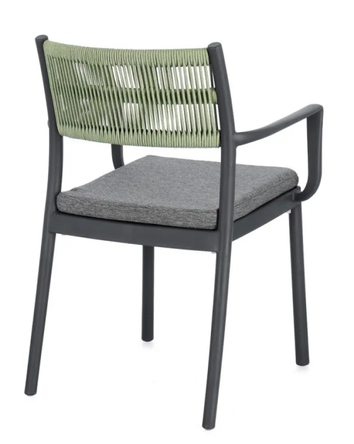 Bizzotto Sedie>SEDIA C-BR C-C ALVIN ANTRACITE/VERDE