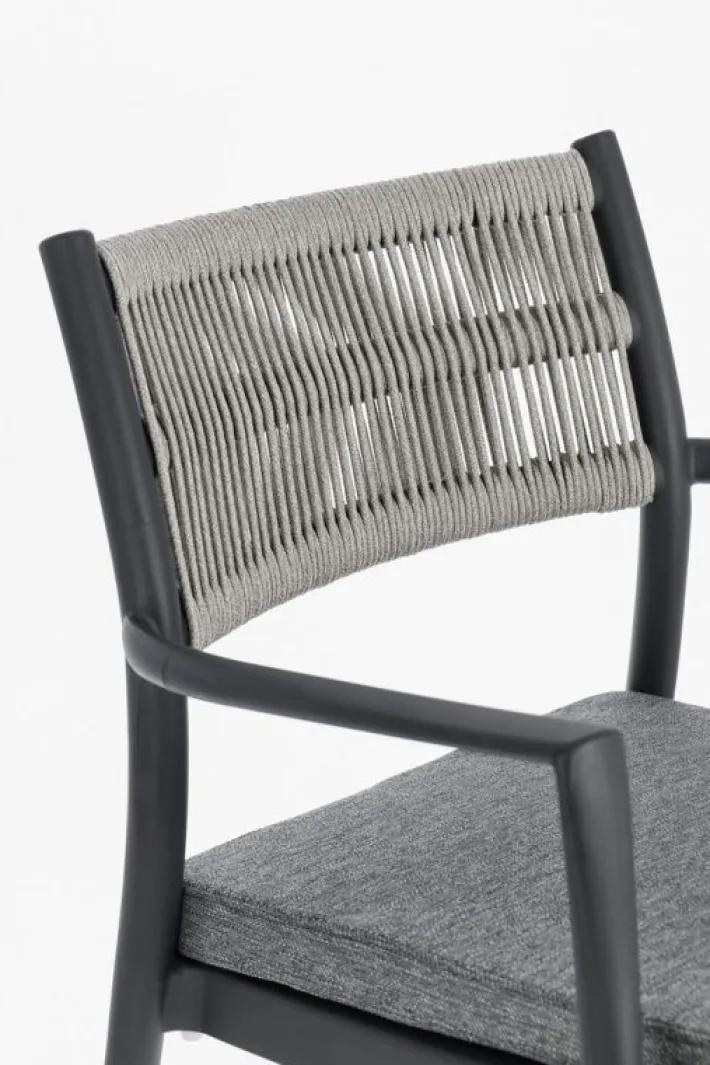 Bizzotto Sedie>SEDIA C-BR C-C ALVIN ANTRACITE/GRIGIO CH