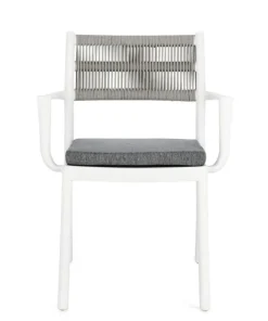 Bizzotto Sedie>SEDIA C-BR C-C ALVIN BIANCO/GRIGIO CH.