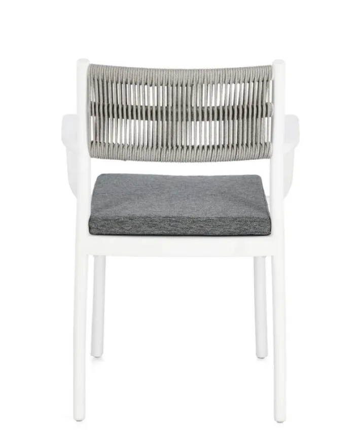 Bizzotto Sedie>SEDIA C-BR C-C ALVIN BIANCO/GRIGIO CH.