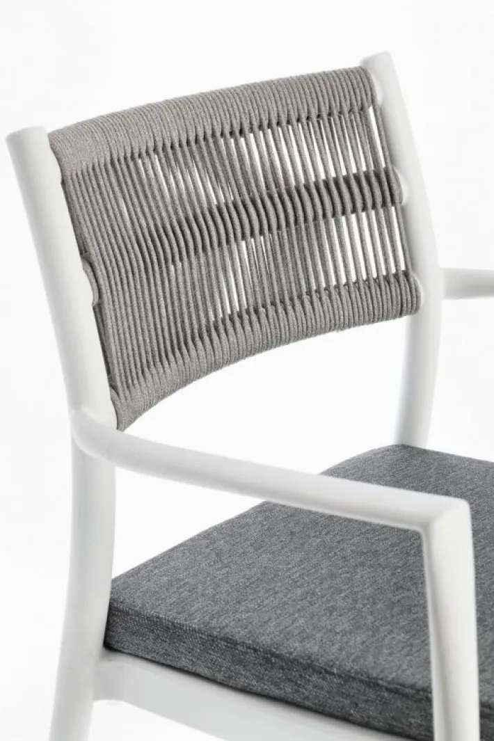 Bizzotto Sedie>SEDIA C-BR C-C ALVIN BIANCO/GRIGIO CH.