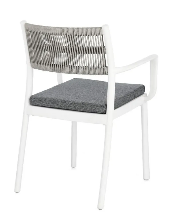 Bizzotto Sedie>SEDIA C-BR C-C ALVIN BIANCO/GRIGIO CH.
