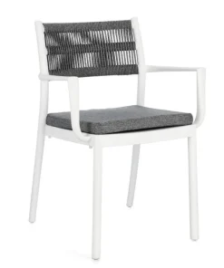 Bizzotto Sedie>SEDIA C-BR C-C ALVIN BIANCO/GRIGIO SCURO
