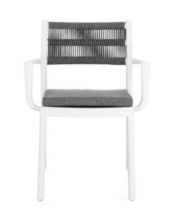 Bizzotto Sedie>SEDIA C-BR C-C ALVIN BIANCO/GRIGIO SCURO
