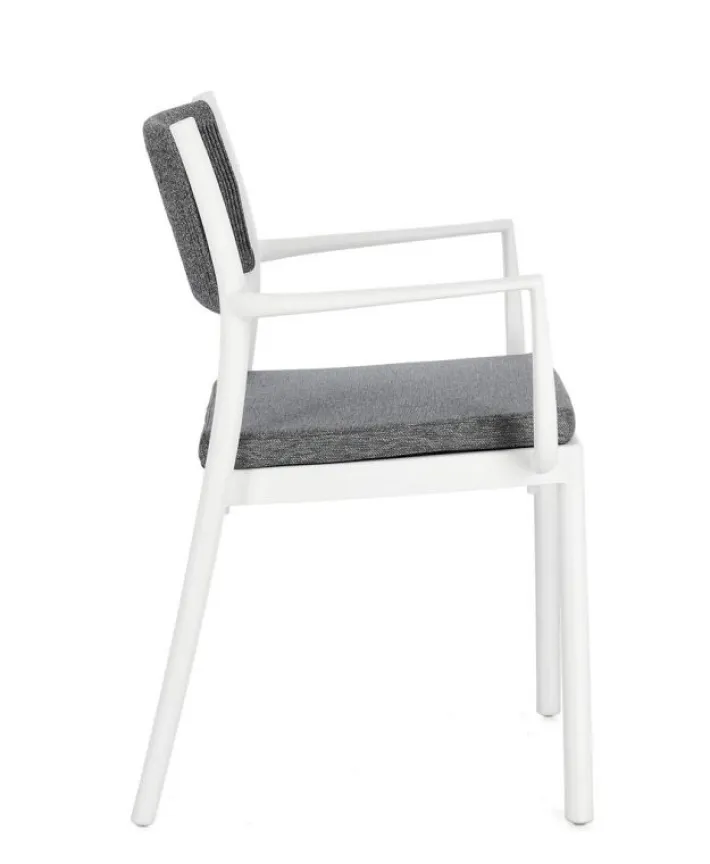 Bizzotto Sedie>SEDIA C-BR C-C ALVIN BIANCO/GRIGIO SCURO