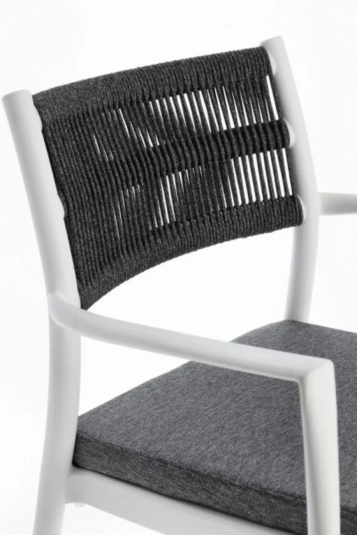Bizzotto Sedie>SEDIA C-BR C-C ALVIN BIANCO/GRIGIO SCURO