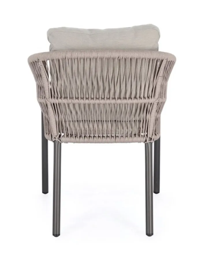 Bizzotto Sedie>SEDIA C-BR C-C GALDANA ANTRACITE/KHAKI