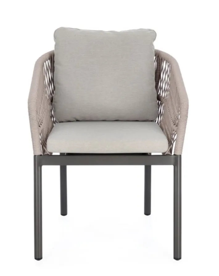 Bizzotto Sedie>SEDIA C-BR C-C GALDANA ANTRACITE/KHAKI