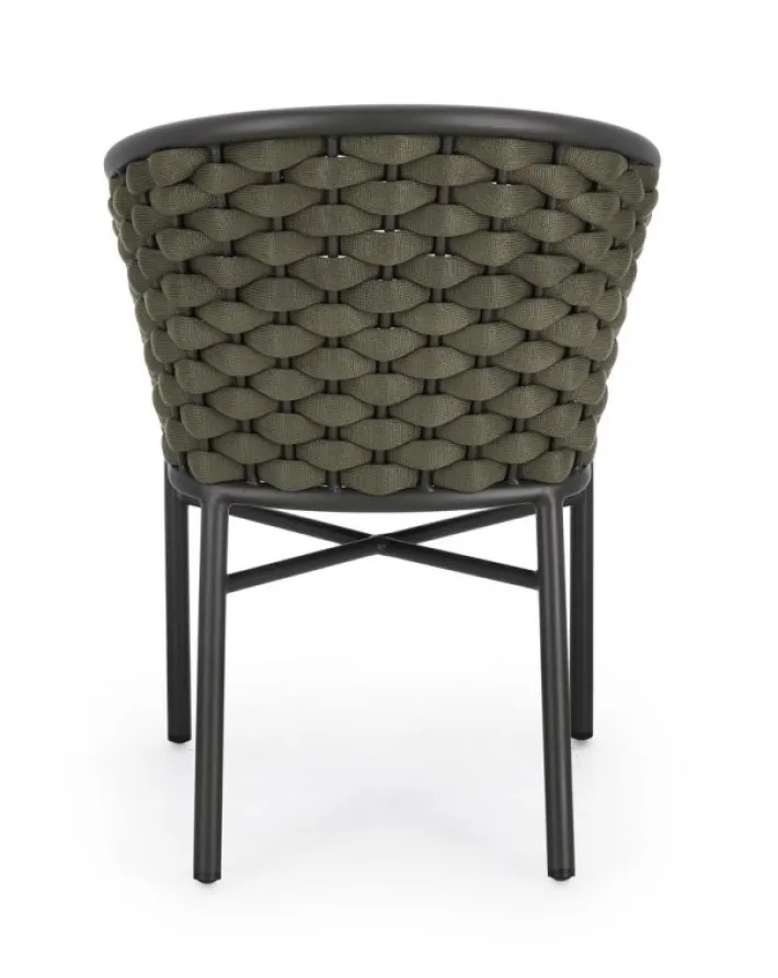 Bizzotto Sedie>SEDIA C-BR C-C MARGALIDA ANTRACITE/VERDE