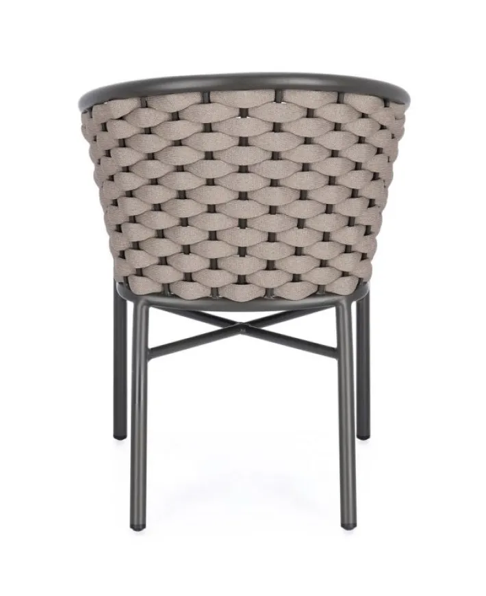 Bizzotto Sedie>SEDIA C-BR C-C MARGALIDA ANTRACITE/KHAKI
