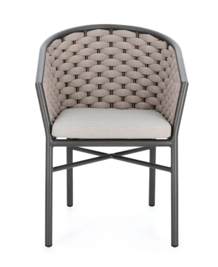 Bizzotto Sedie>SEDIA C-BR C-C MARGALIDA ANTRACITE/KHAKI