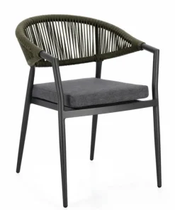 Bizzotto Sedie>SEDIA C-BR C-C MILLOR ANTRACITE/VERDE
