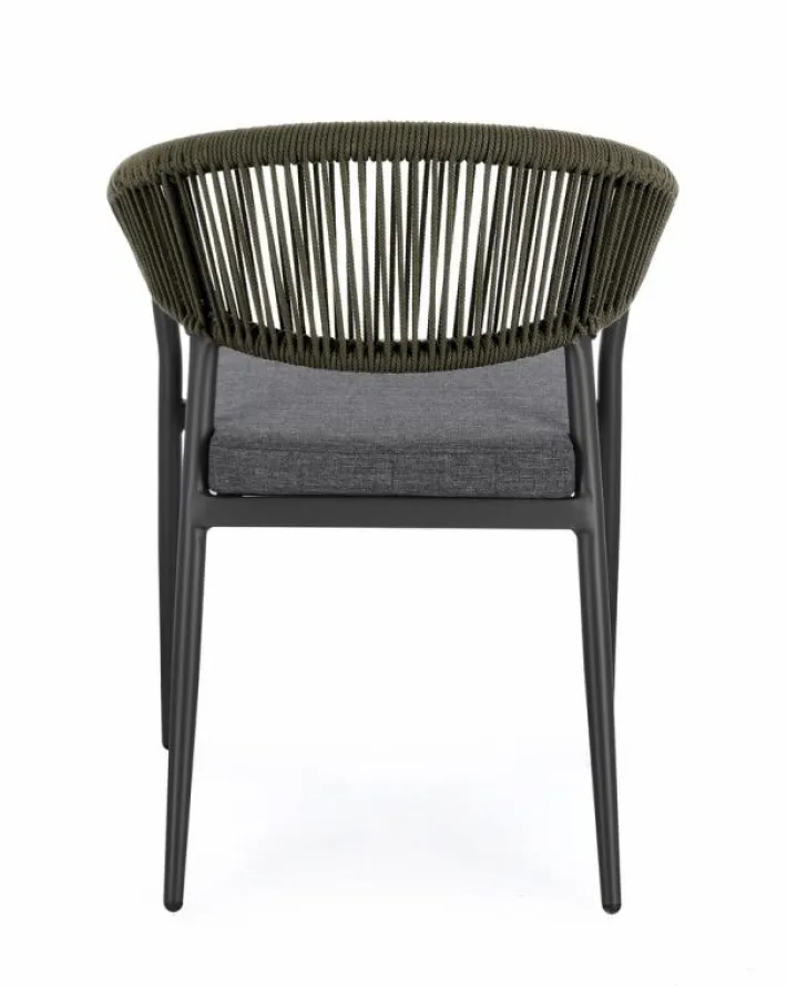 Bizzotto Sedie>SEDIA C-BR C-C MILLOR ANTRACITE/VERDE