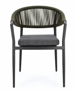 Bizzotto Sedie>SEDIA C-BR C-C MILLOR ANTRACITE/VERDE