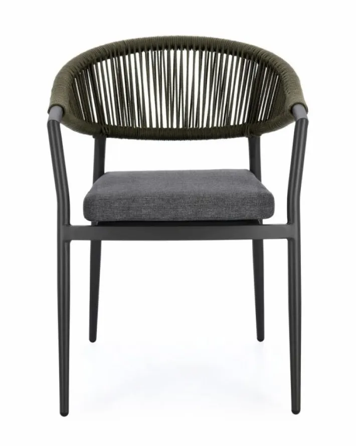 Bizzotto Sedie>SEDIA C-BR C-C MILLOR ANTRACITE/VERDE