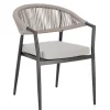 Bizzotto Sedie>SEDIA C-BR C-C MILLOR ANTRACITE/KHAKI