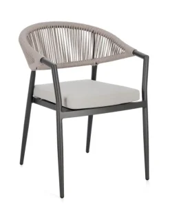 Bizzotto Sedie>SEDIA C-BR C-C MILLOR ANTRACITE/KHAKI