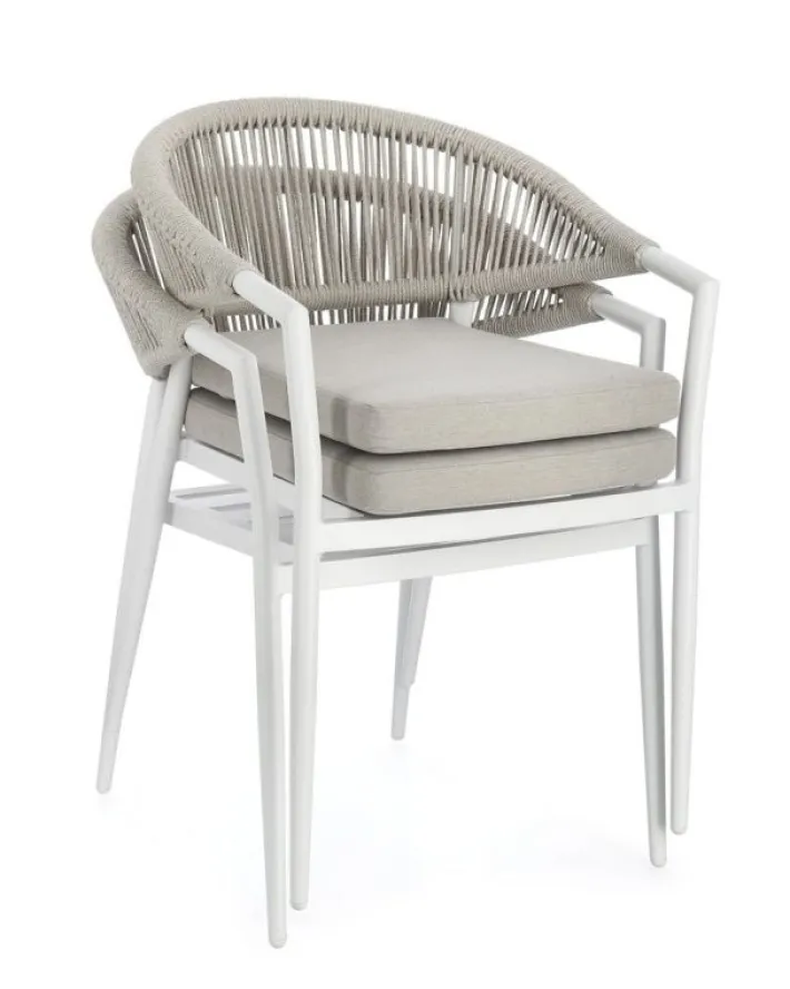 Bizzotto Sedie>SEDIA C-BR C-C MILLOR BIANCO