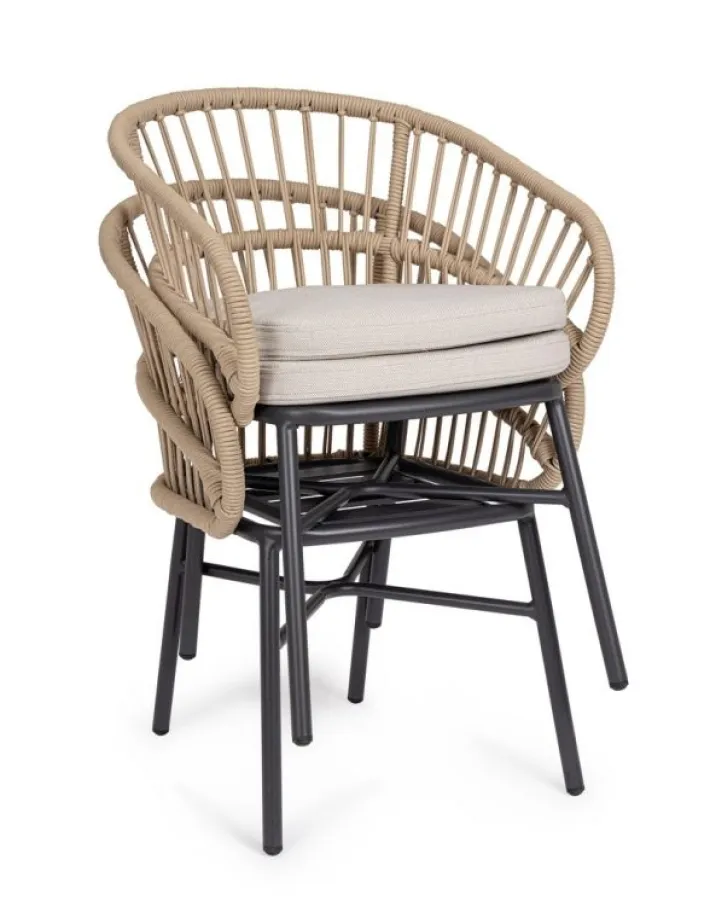 Bizzotto Sedie>SEDIA C-BR C-C ODIVELAS BEIGE