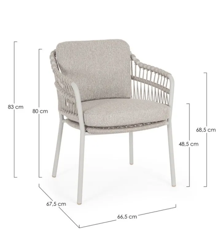 Bizzotto Sedie>SEDIA C-BR C-C TALAIA FROSTY
