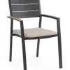 Bizzotto Sedie>SEDIA C-BR C-C ZELMAR ANTRACITE YK13